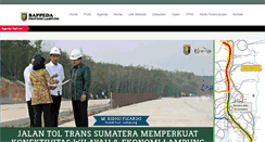 Desktop Screenshot of bappeda.lampungprov.go.id