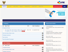 Tablet Screenshot of lpse.lampungprov.go.id